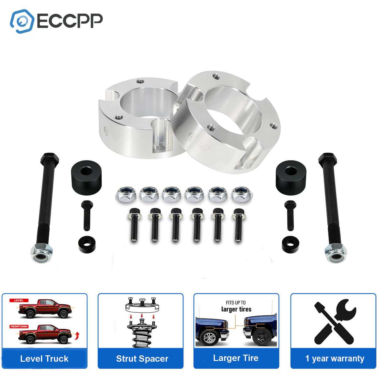 3" Front Leveling Lift Kit + Differ Drop Kit For Toyota Tacoma 4Runner 4WD Only