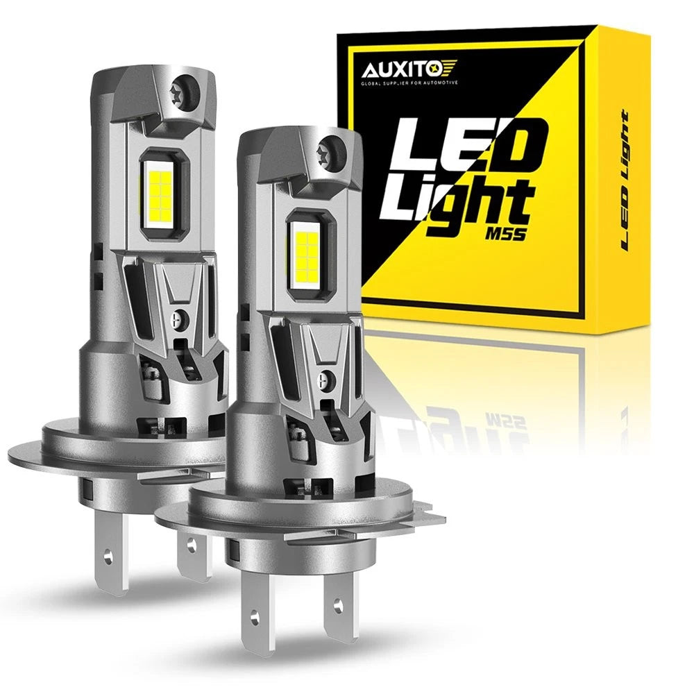 2X AUXITO H7 LED Headlight Super Bright Bulbs Kit White High/Low Beam 6500K EOA AUXITO