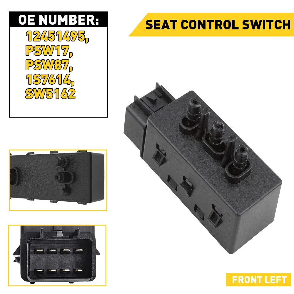 6-Way Power Seat Switch For 07-14 GMC Sierra Chevy Silverado 1500 2500 3500 HD A 6B93BC-57
