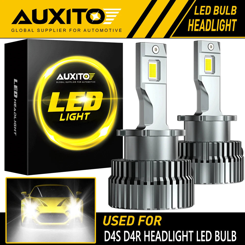 AUXITO D4S D4R LED Headlight Bulb Replace HID Xenon Lamp 6000K Bright 40000LM EA AUXITO