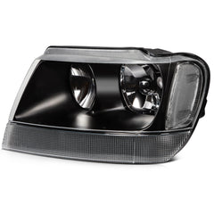 ECCPP Headlights Assembly For Jeep Grand Cherokee 4.0L 4.7L 1999-2004 Pair Black 6B93BC-57