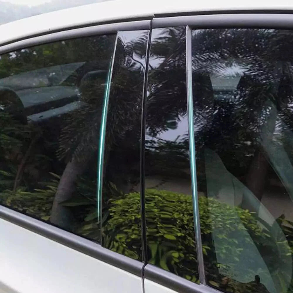 For Honda Civic 10th 16-20 Glossy Black Door Window Pillar Posts Cover Trim EOA 6B93BC-57