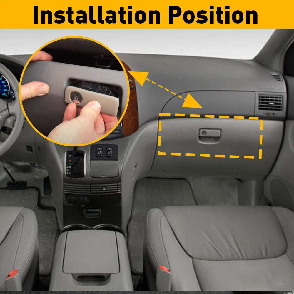 Glove Box Lock Latch Compartment Handle FOR Toyota Sienna 04-10 55506AE010E0 EOA 6B93BC-57