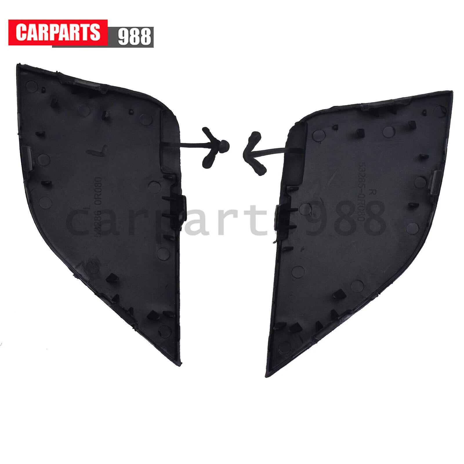Front Bumper Tow Hook Eye Cover for Toyota RAV4 2016-2018 532850R080 532860R080 6B93BC-57