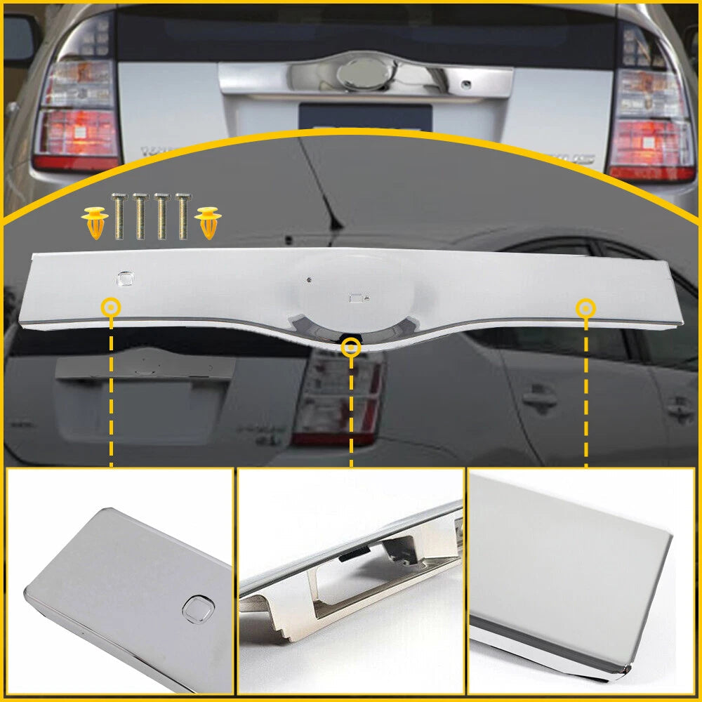 Rear Tailgate Liftgate Handle Garnish for 2004-2009 Toyota Prius 8S2 Chrome US 6B93BC-57