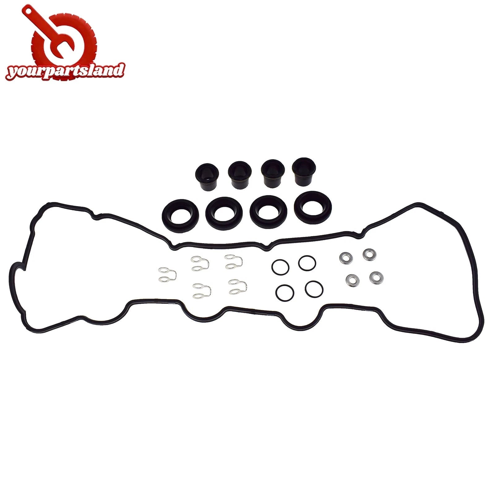 Fuel Injector Seal Rocker Cover Gasket Kit For Toyota Hilux D4D KUN26 1KD-FTV 6B93BC-57