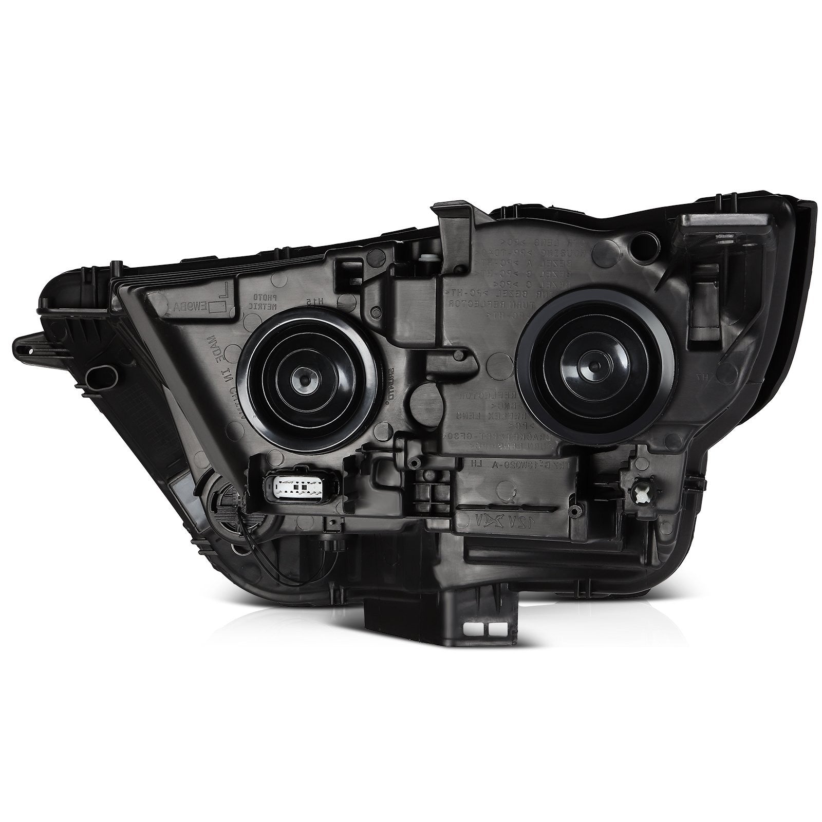 ECCPP Halogen Headlights Assembly For Ford Edge 2015-2018 Pair Kit Black Amber 6B93BC-57