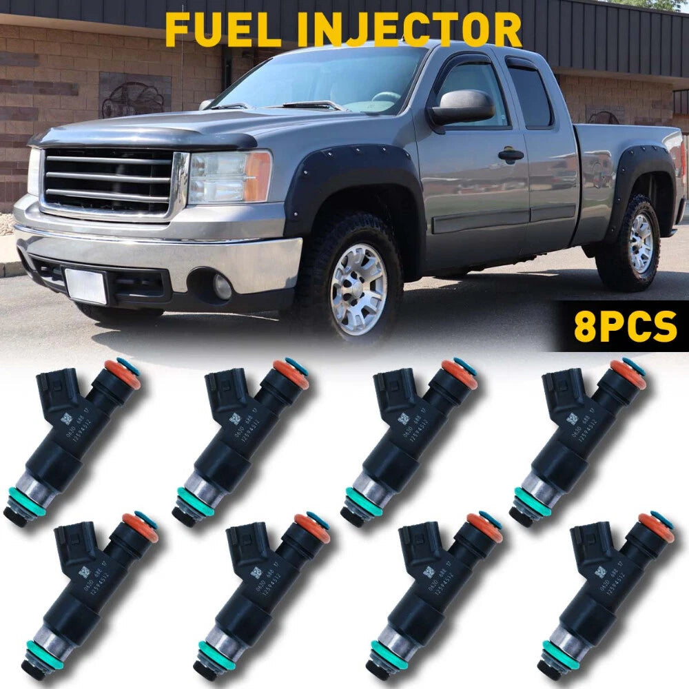 Set of 8 USA Fuel OEM Injectors for 2007-09 Chevy Chevrolet GMC 5.3L V8 12594512 6B93BC-57