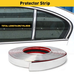 Car Chrome Moulding Trim Strip Door Guard Protector for 0.8inchx16ft Cars Trucks 6B93BC-57