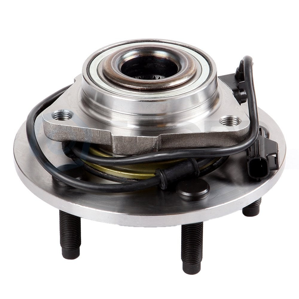 Front Brake Rotors And Hub Bearings Ceramic Pads Fits 2002-2005 Dodge Ram 1500 KOEEP