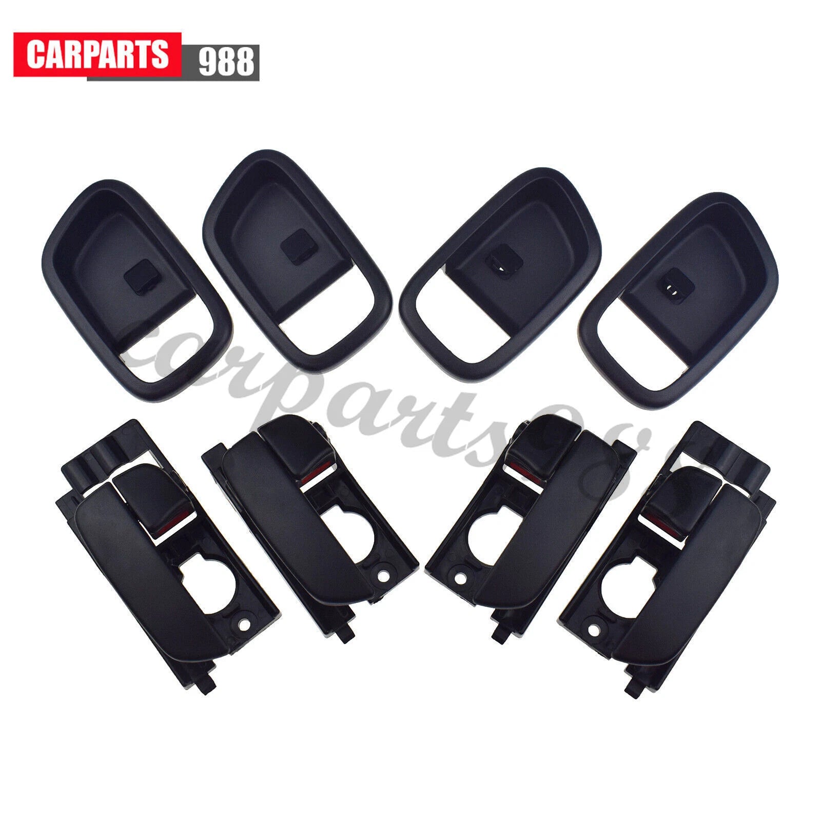 8Pcs Interior Door Handle & Bezel Front Rear LH RH For Hyundai Accent 2007-2011 6B93BC-57