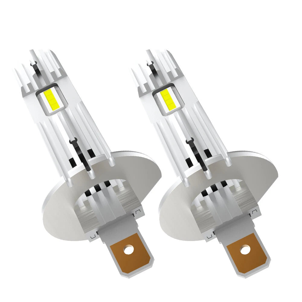 2X AUXITO H1 LED HEADLIGHT ERROR FREE HIGH LOW BEAM BULB KIT 30000LM 6500K WHITE AUXITO