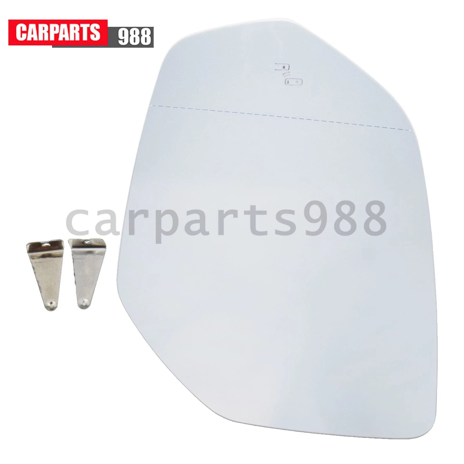 Left Rearview Mirror Glass Heated w/ Blind Spot For VW Atlas 2018-24 3CN857521L 6B93BC-57