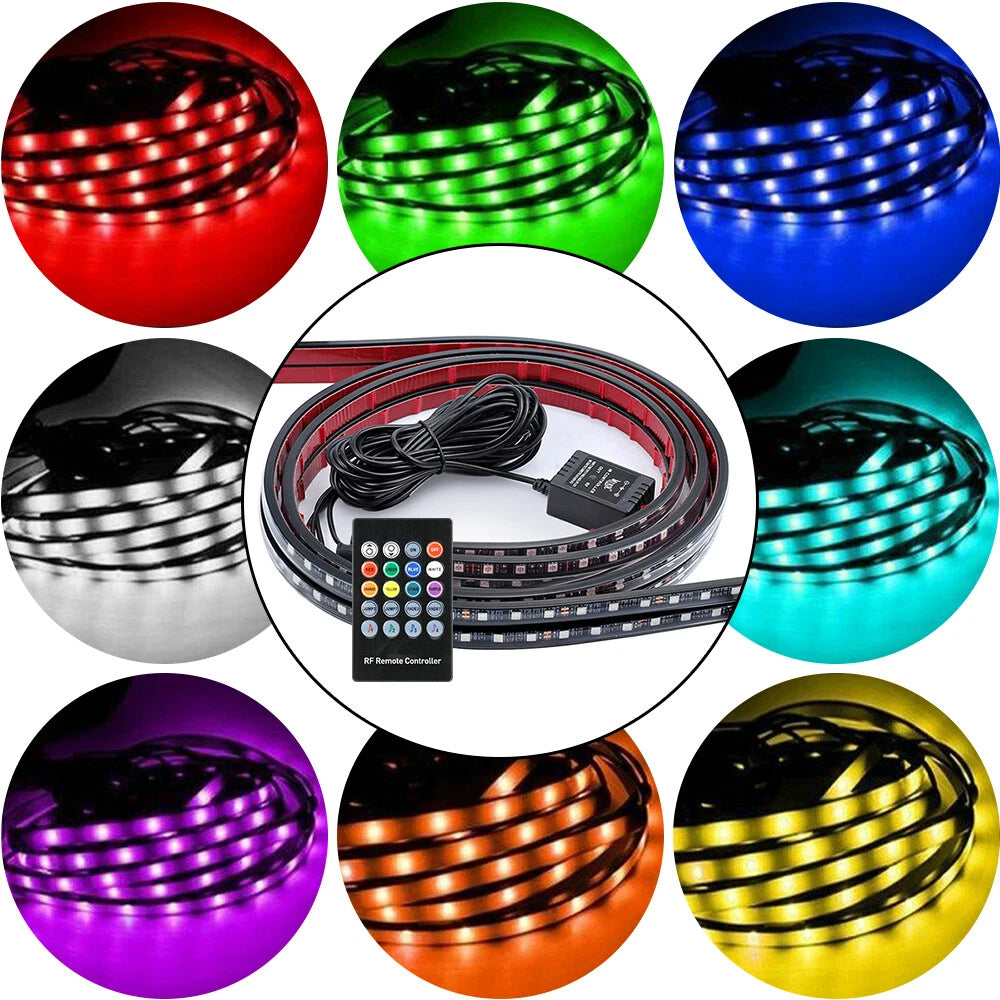 RGB LED Strip Under Car Tube Underglow Underbody System Neon Light Kit 5050 EOA 6B93BC-57
