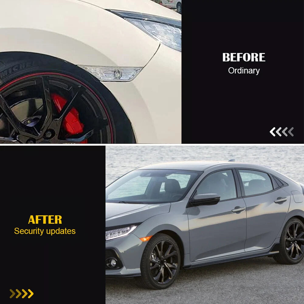 For 2016-2021 Honda Civic Front Bumper Reflector Side Marker Light Assembly Pair 6B93BC-57