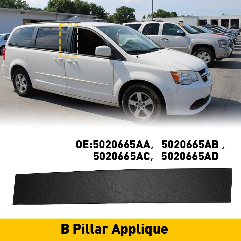 Front Right Door Applique B Pillar Mold Trim For 08-20 Dodge Grand Caravan EOA 6B93BC-57
