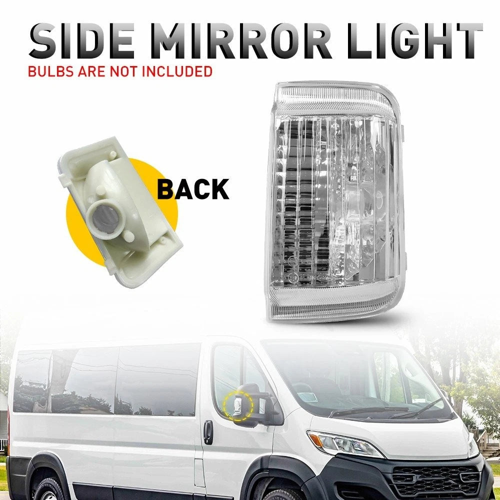 For 2014-2023 Ram ProMaster Front Right Passenger Mirror Turn Signal Light Lamp 6B93BC-57