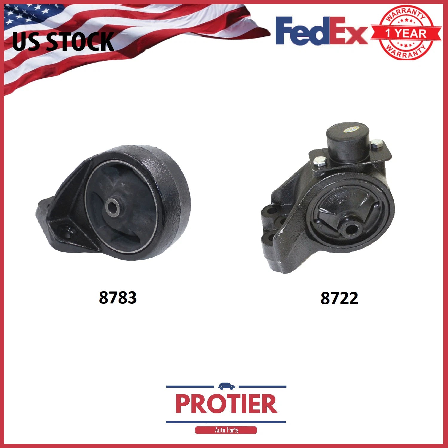 FRONT RIGHT & REAR ENGINE MOTOR MOUNT SET FOR 1999-2005 HYUNDAI SONATA 2.4L 6B93BC-57