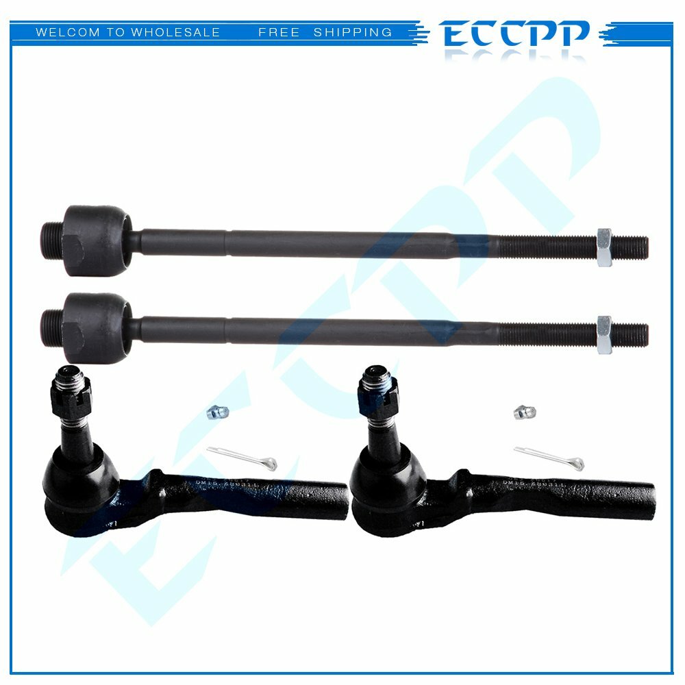 ECCPP 4Pc Inner&Outer Tie Rod End Kit For Chevrolet Express GMC Savana 1500 2500 ECCPP