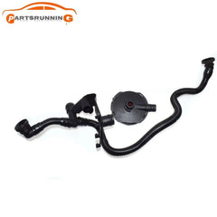 2PCS Crankcase Vent Valve &Breather PCV Hose for Audi A4 A6 06C103217H 06C103245 6B93BC-57