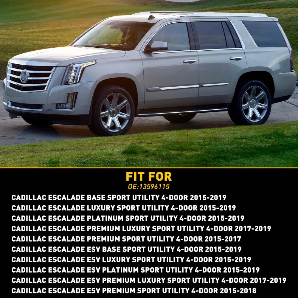 Front Driver Exterior Chrome Door Handle Trim Cap Cover LH for Cadillac Escalade 6B93BC-57
