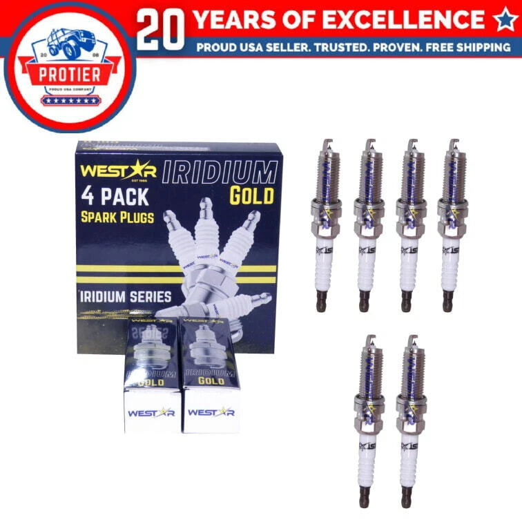 6x iridium spark plugs LFR5AIX-11 4469 fits Hyundai 6B93BC-57