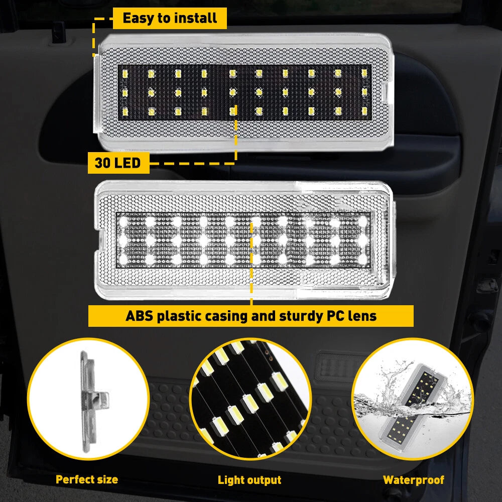 2X LED Door Courtesy Light Panel For 1999-07 Ford Duty Super F250 F350 F450 F550 6B93BC-57