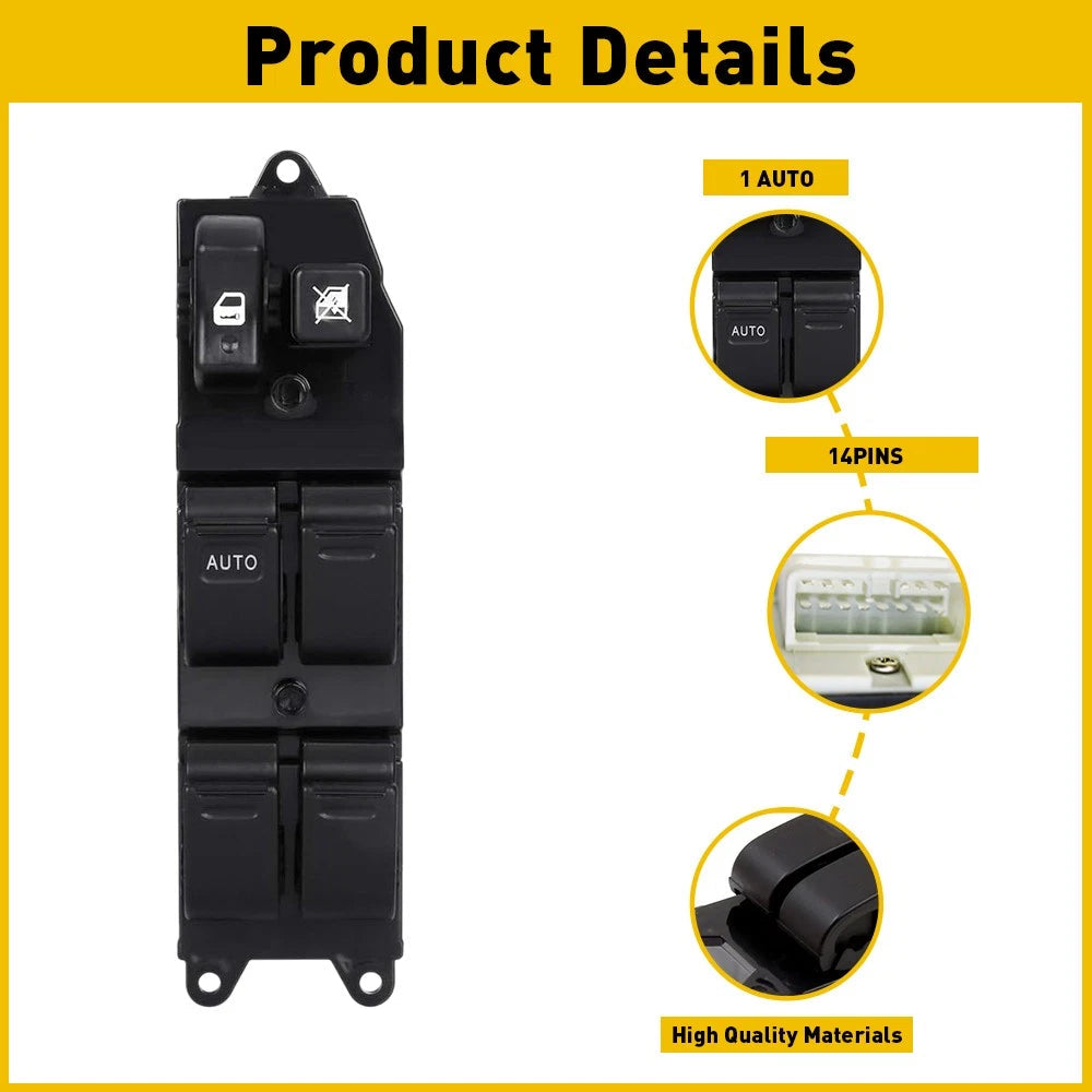 Driver Side Passenger Window Control Power Switch For 1998 TOYOTA 4RUNNER US 6B93BC-57