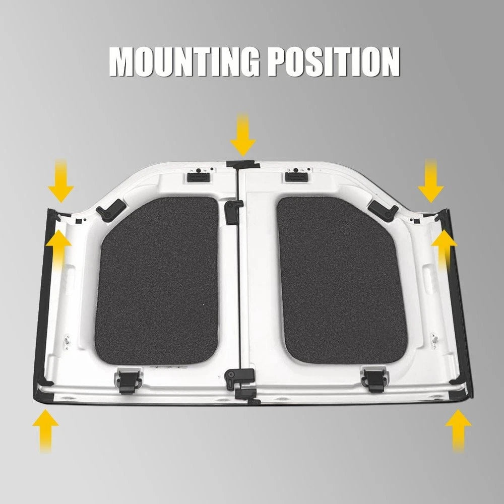17 Pcs Hard Top Leak Repair Seal Kit for 2007-2018 Jeep Wrangler JK 68026937AB A 6B93BC-57