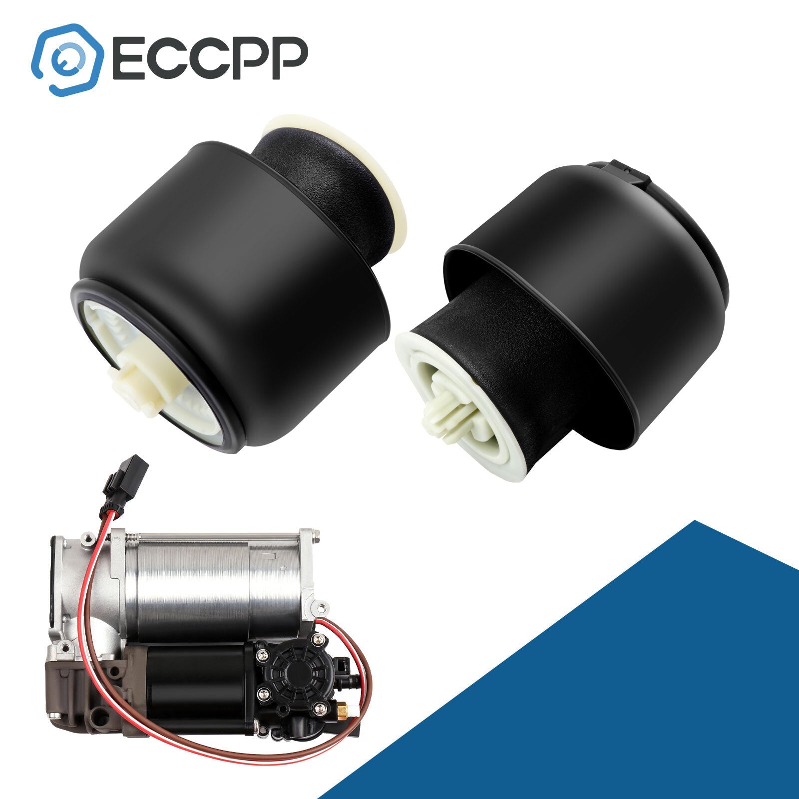 3PCS Rear Air Suspension Spring Air Compressor Bag For BMW 5 F10 F11 535i 550i 6B93BC-57