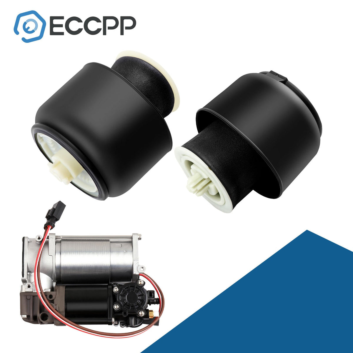 3PCS Rear Air Suspension Spring Air Compressor Bag For BMW 5 F10 F11 535i 550i 6B93BC-57