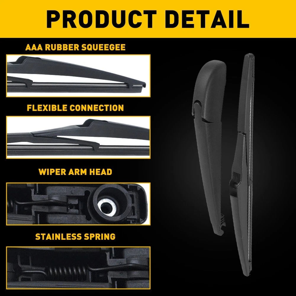 Rear Wiper Blade and for Arm Jeep Compass 2017-2020 Back Window Windshield Wiper 6B93BC-57