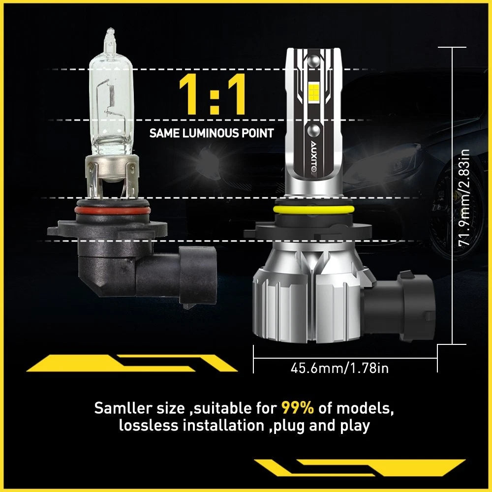 AUXITO Combo 9005+9006+H11 LED Headlight Fog Light Kit High Low Bulbs White EOA AUXITO