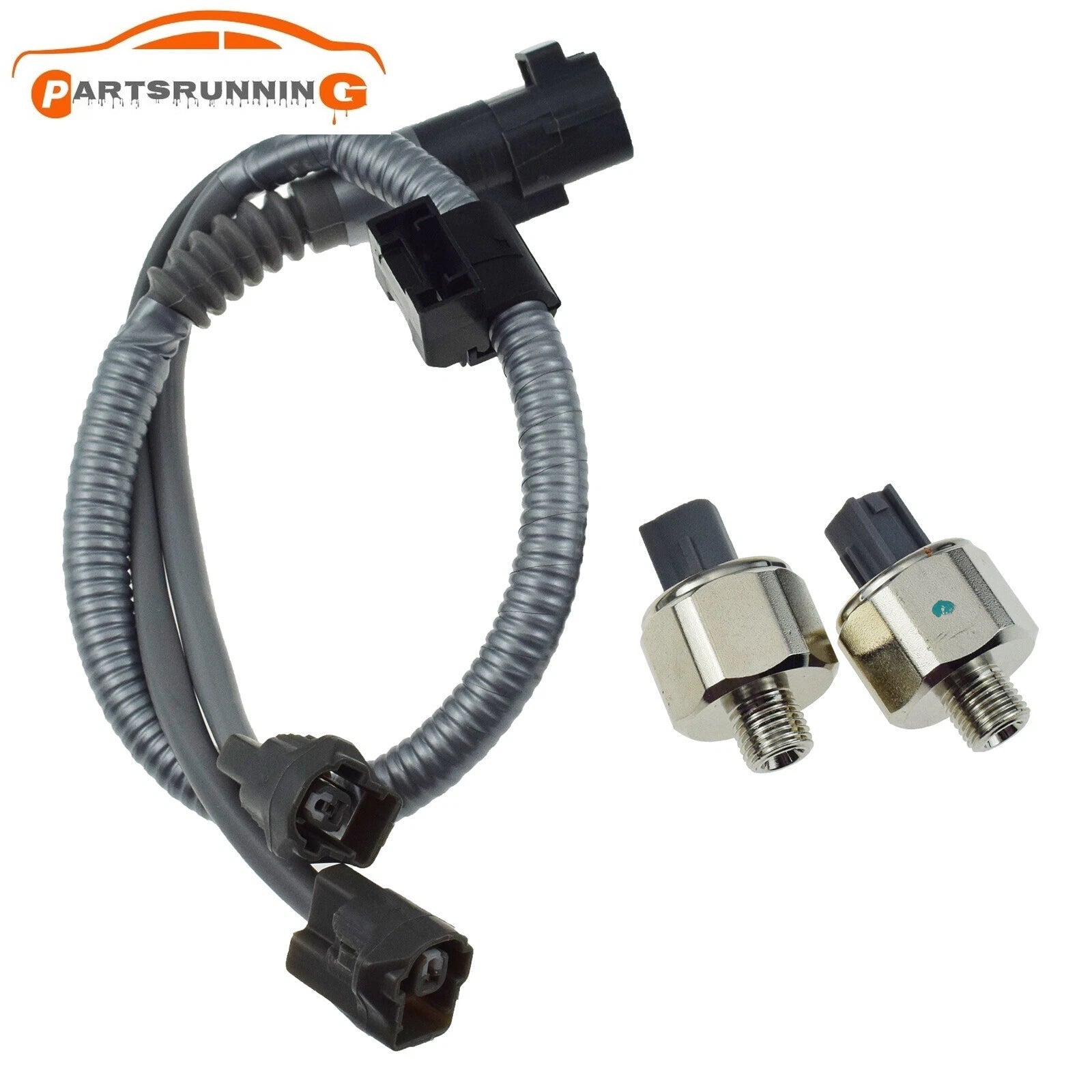 2 Knock Sensor W/ Pigtail Wire Harness Kit For Toyota Lexus Avalon Camry Sienna 6B93BC-57