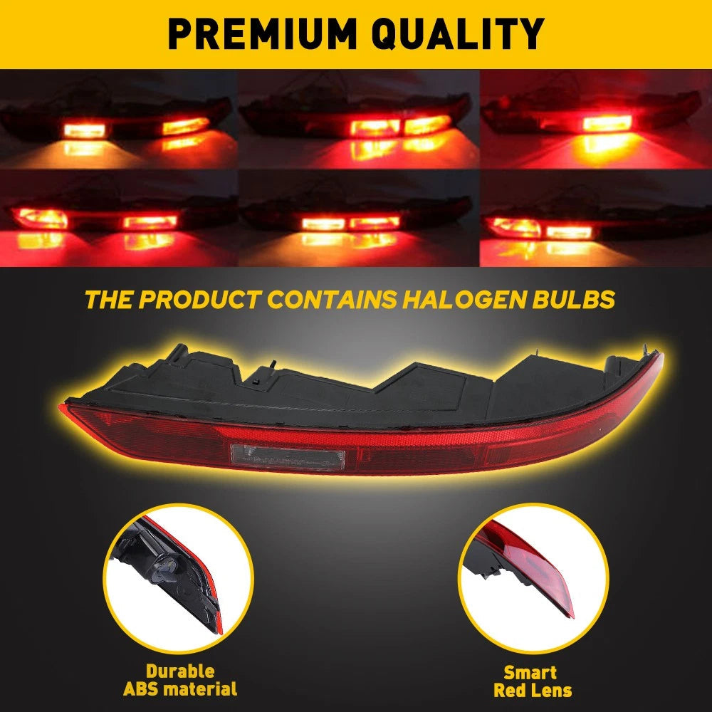Rear Right Side Marker Bumper Light Red Lens Fit for 2018 2019 2020 2021 Audi Q5 6B93BC-57