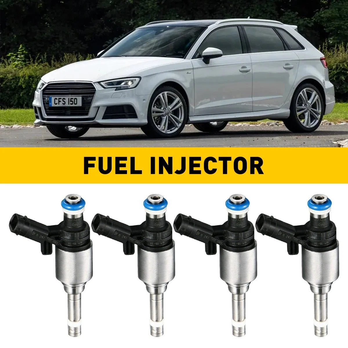 4x Fuel Injector For Audi A4 A3 A5 TT VW CCTA GTI GLI Jetta EOS Tiguan CC EOA 6B93BC-57