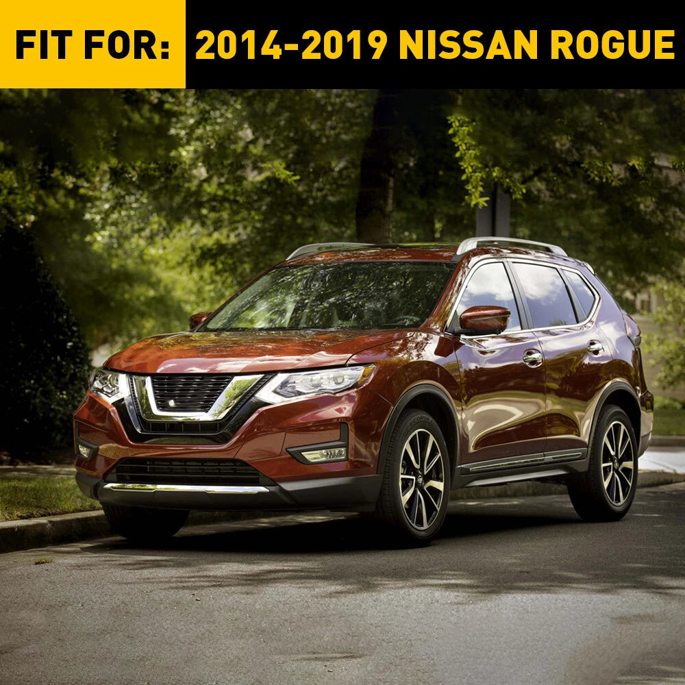 PAIR FOR 14-2019 NISSAN ROGUE FRONT RH+LH SIDE BUMPER TO FENDER BRACKET BLACK EA 6B93BC-57