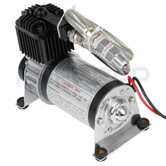 130PSI 12V Air Compressor Kit For Train Horns Air Horn Air Suspension Kit black