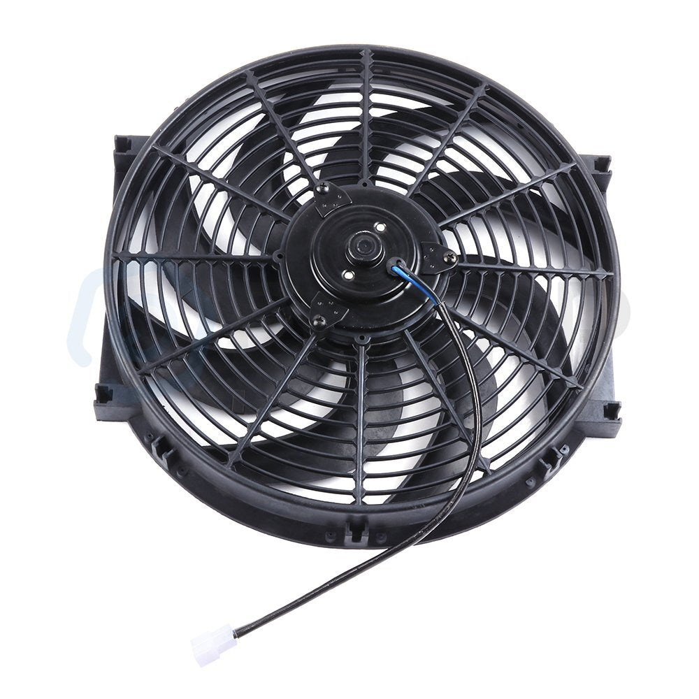 Radiator Condenser Cooling Fan 14" Inch Universal For 2006 2007-2011 Acura CSX