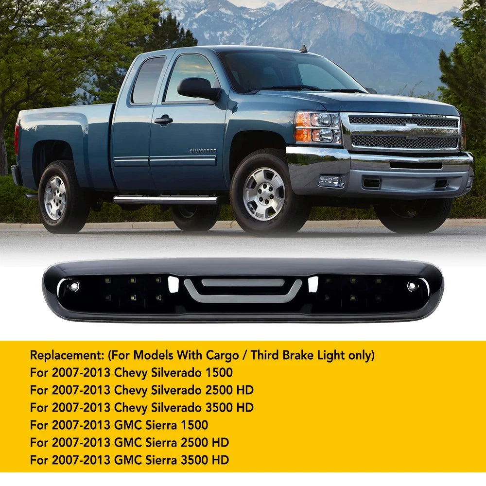 LED 3rd Third Brake Light Smoked For 07-13 Chevrolet Silverado 1500/2500/3500 EA 6B93BC-57
