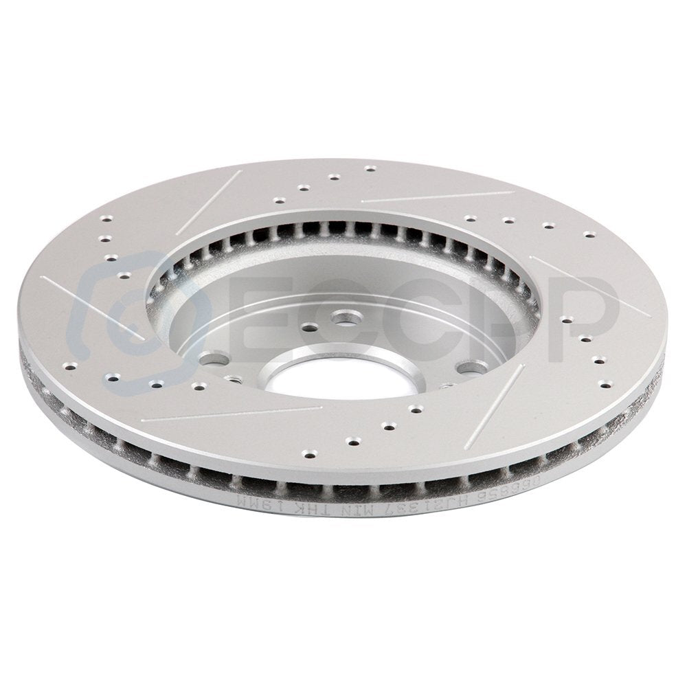 Front Ceramic Brake Pads And Rotors For 2015 Honda Civic Drilled+Slotted 6B93BC-57