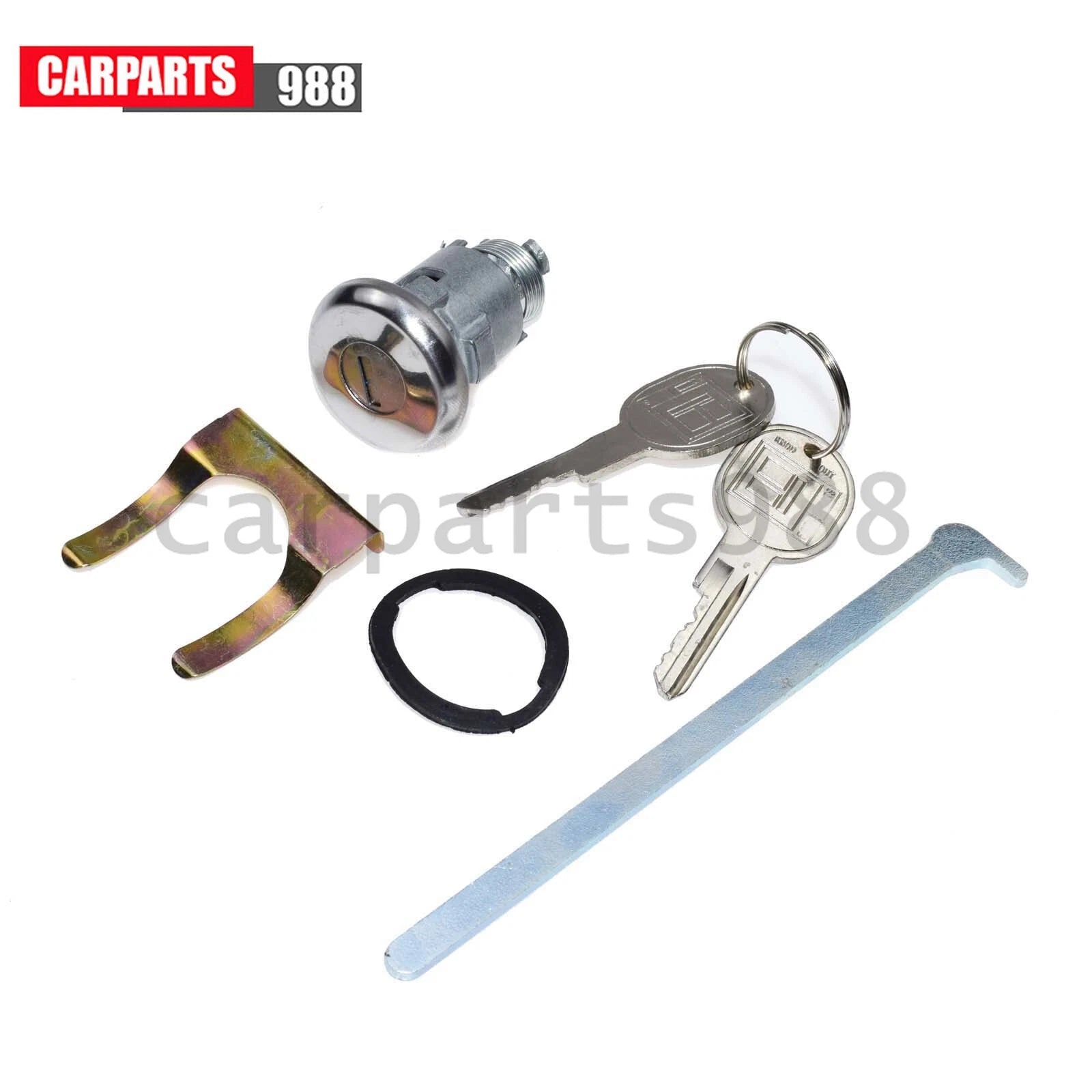 For Chevrolet GM Cadillac Trunk/Deck/Boot Lock Key Cylinder w/ 2 Keys 605533 6B93BC-57