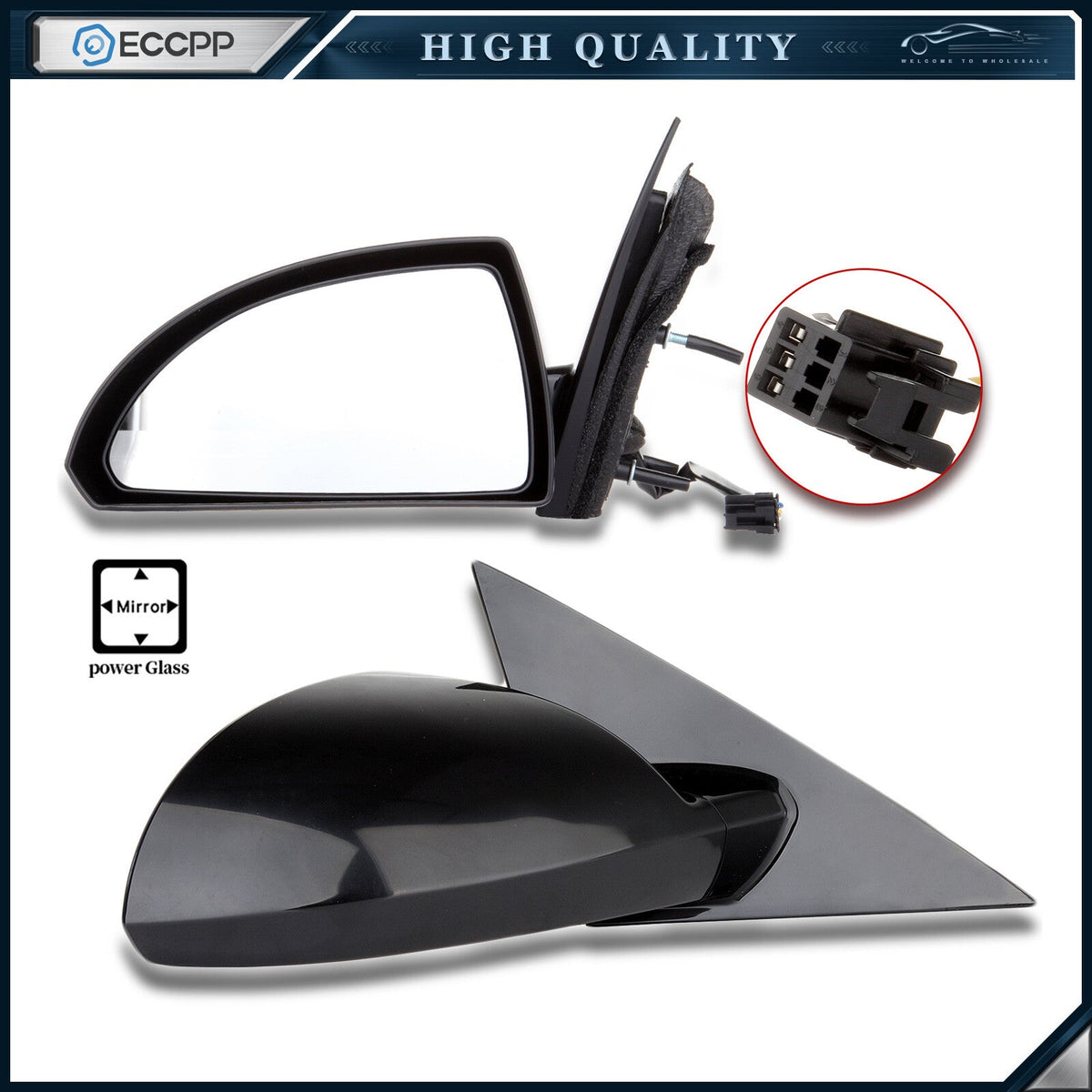 Power Driver LH Side View Mirror For 06-15 Chevrolet Impala Unfolding Left 6B93BC-57