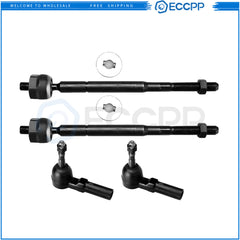 Front Steering Inner & Outer Tie Rod End Suspension For 2005-2015 Toyota Tacoma
