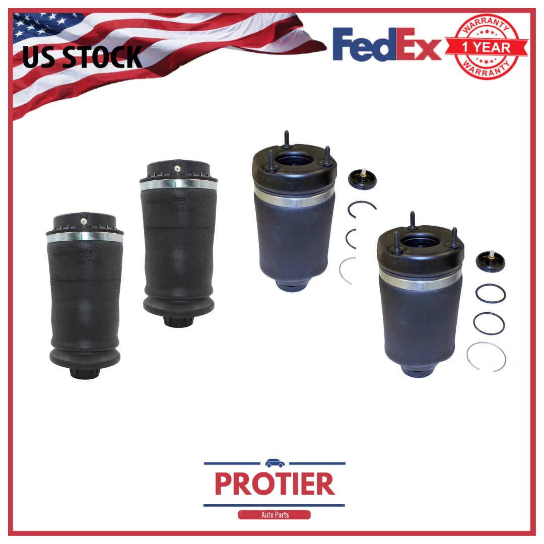 Front & Rear Airmatic Suspension Air Springs for 2007-2012 Mercedes GL450 X164 6B93BC-57