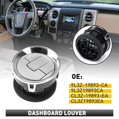 Fit For Ford F150 2009-2014 Chrome Dashboard Louver AC Heater Louvre Air Vent 6B93BC-57