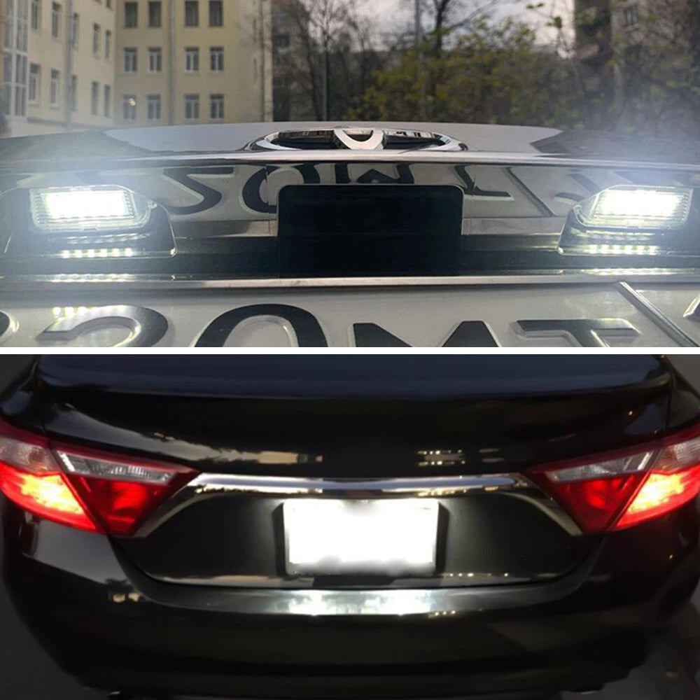 2x For 2012-2017 Toyota Camry LED License Plate Light Tag Lamp Assembly Replace 6B93BC-57
