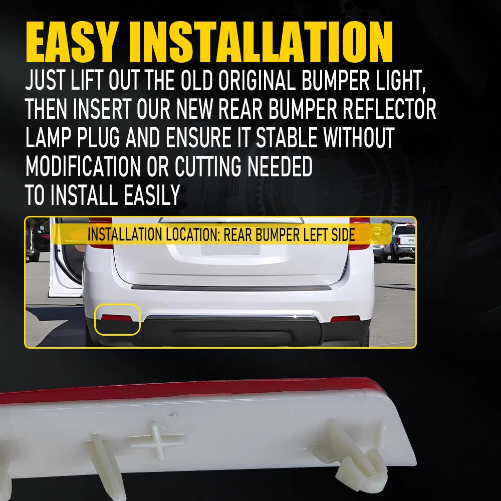 Rear Driver Bumper Reflector For 2010-17 Chevrolet Equinox 25803057 GM1184110 EA 6B93BC-57