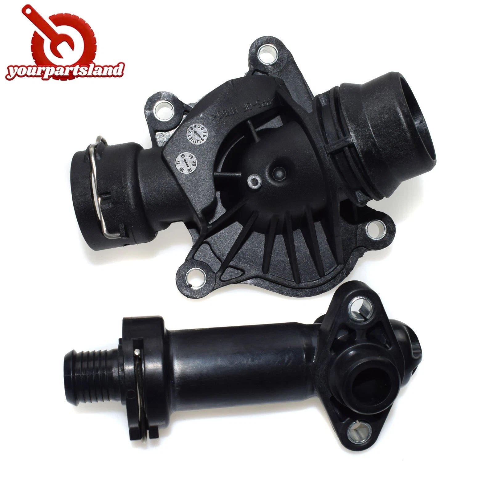 Coolant Thermostat & Housing Kit for BMW X3 X5 X6 E87 E91 E46 E90 E83 E70 E71 6B93BC-57
