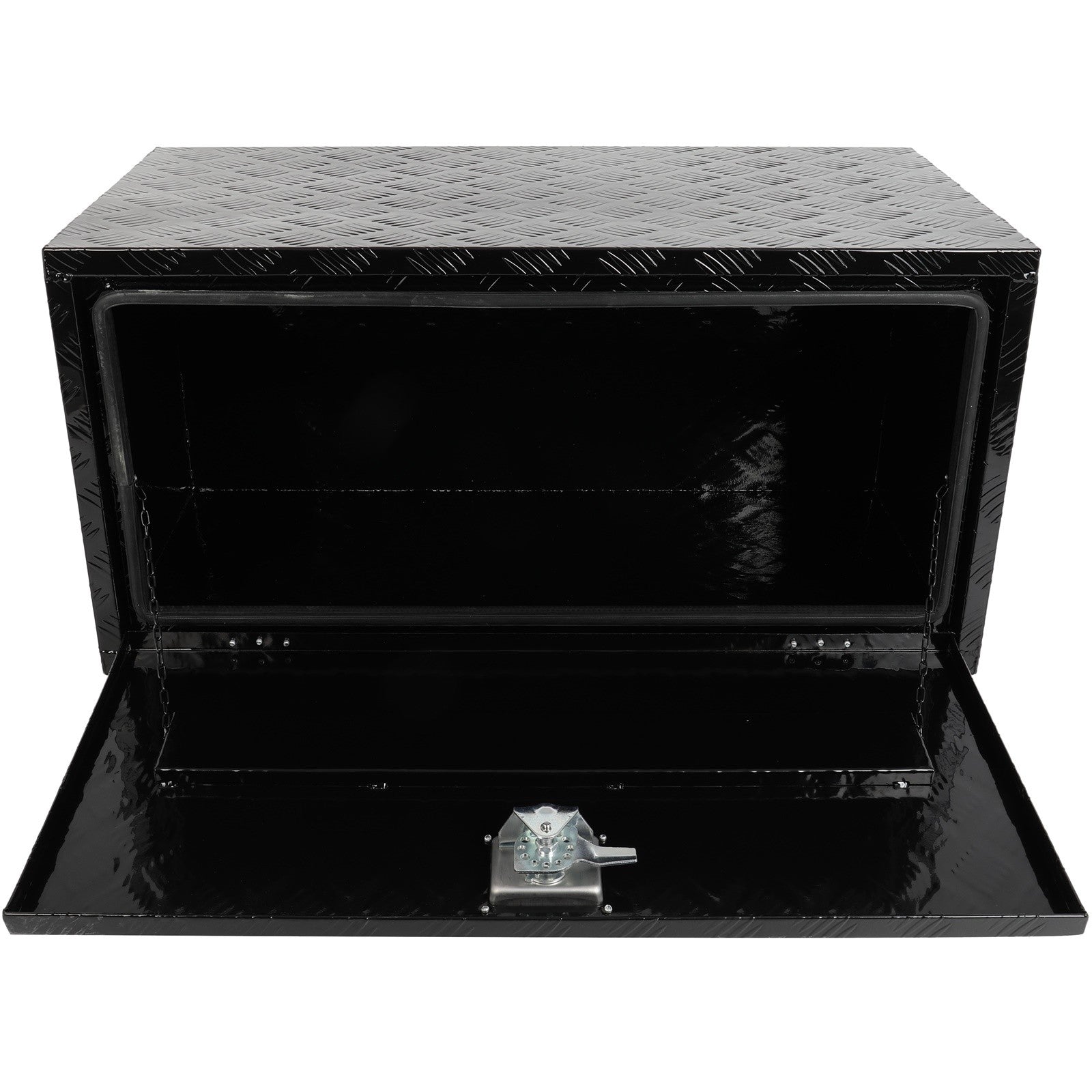 36"x 18"x18" Aluminum Tool Box Truck Bed Trailer RV Toolbox W/2x Chain KOEEP